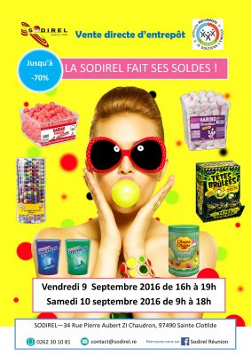 Affiche vente d'entrepôt Septembre SODIREL