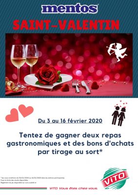 Lire la suite à propos de l’article Jeu concours Mentos Saint-Valentin avec Vito